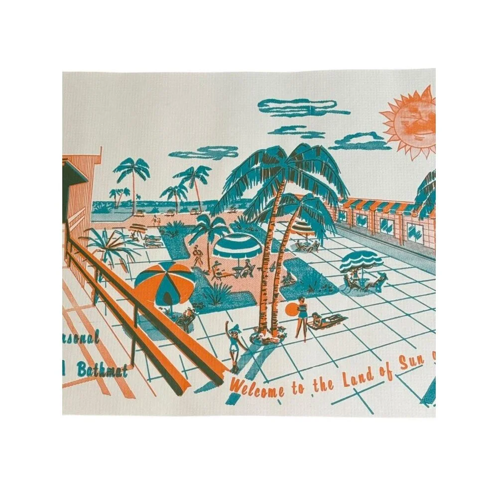 20 Vintage Paper Bathmat Bath Mat Smith-Lee Co. Florida 14 1/4